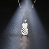 Stainless Steel Pineapple Necklace For Women Gold And Silver Color