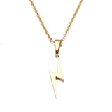 Stainless Steel Hot Lightning Necklace For Women Gold And Silver Color
