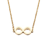 Stainless Steel Chic Infinity Necklace For Women Gold And Silver