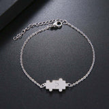 Stainless Steel Puzzle Bracelet For Women Gold And Silver Color