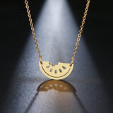 Stainless Steel Watermelon Necklace For Women Gold And Silver Color