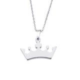 Stainless Steel Necklace For Women Man Cartoon Crown Gold And Silver Color