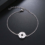 Stainless Steel Compass Bracelet For Women Gold And Silver Color